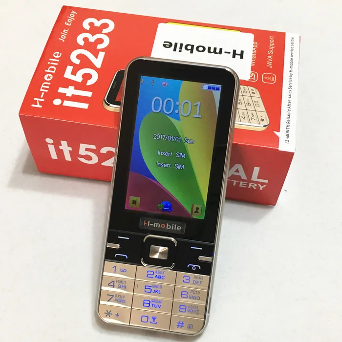 it5233 dual SIM dual standby mobile phone 3 2 inch screen cell phone Russian keyboard phone