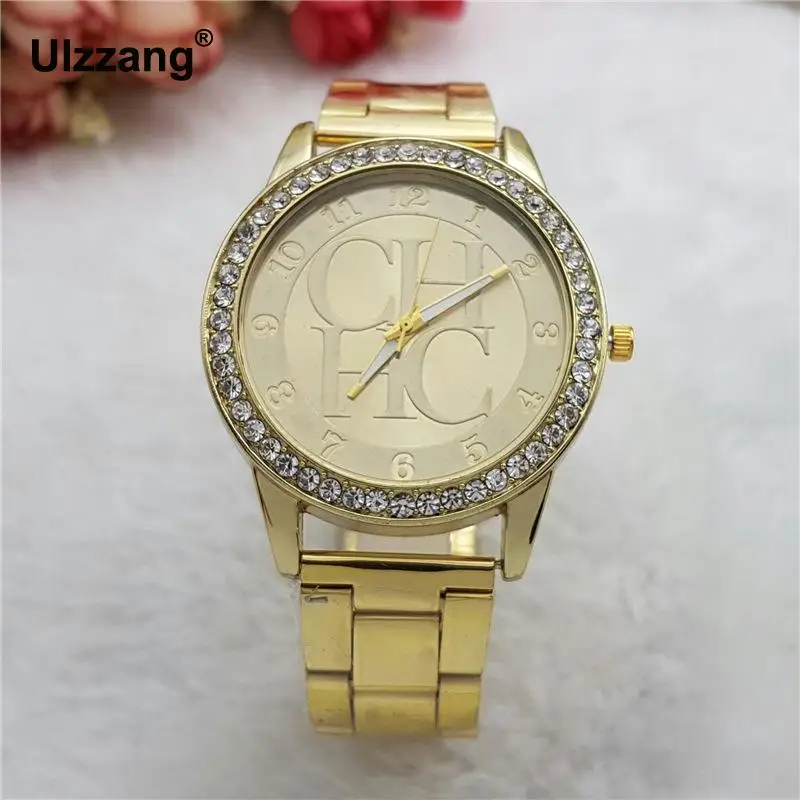 

Hot Sale Luxury Crystal Diamond Gold Rose Gold Silver Wedding Quartz Alloy Wristwatches Watch Gift for Women Ladies Girls