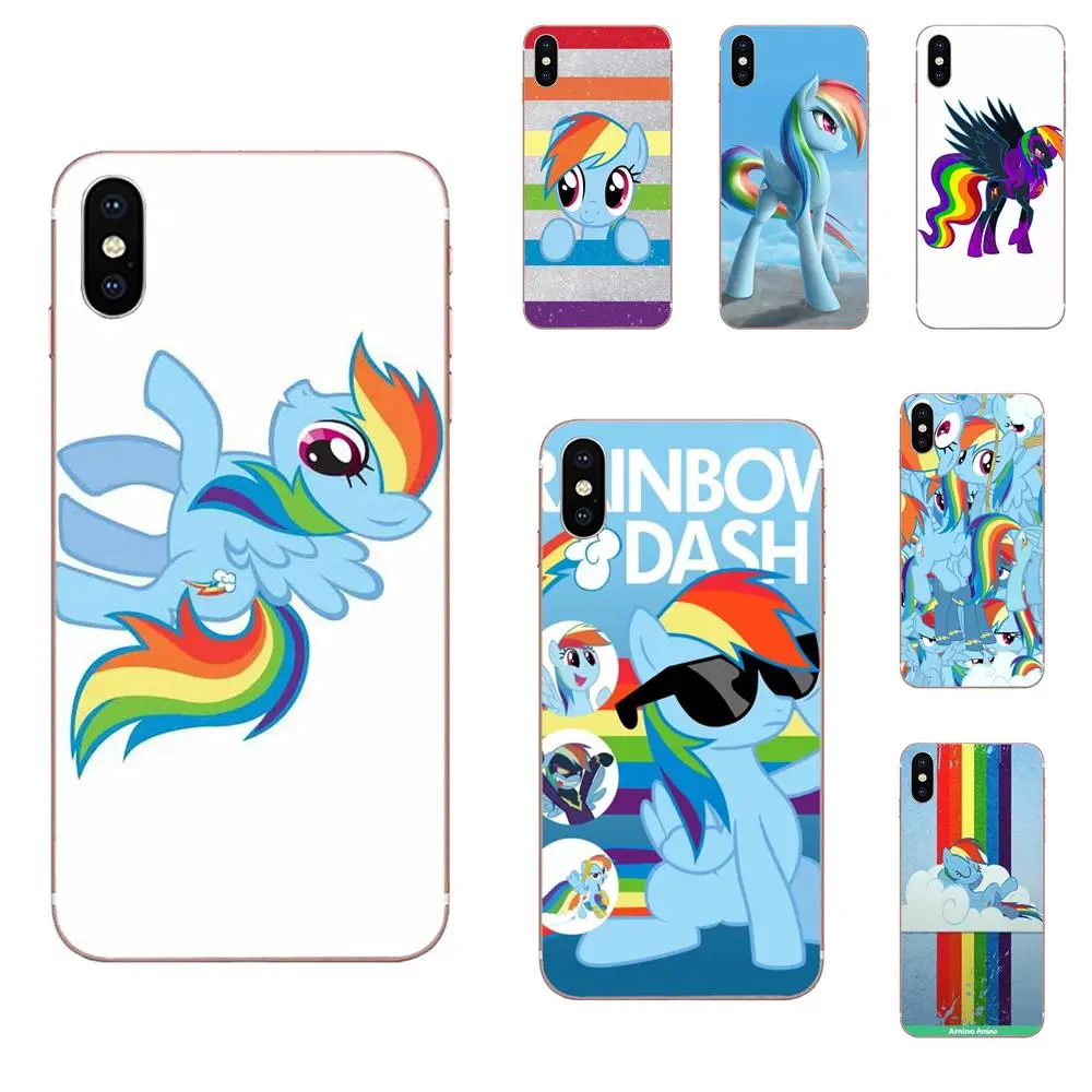 

My Little Pony Rainbow Dash Soft TPU Protective For Galaxy Grand A3 A5 A7 A8 A9 A9S On5 On7 Plus Pro Star 2015 2016 2017 2018