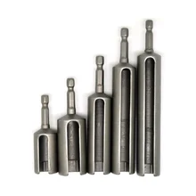 Один шт открыть глубокое гнездо гаечные ключи удлинить шестиугольник гайка рукав Авто Ремонт ручной инструмент 8 10 12 14 17 19 мм