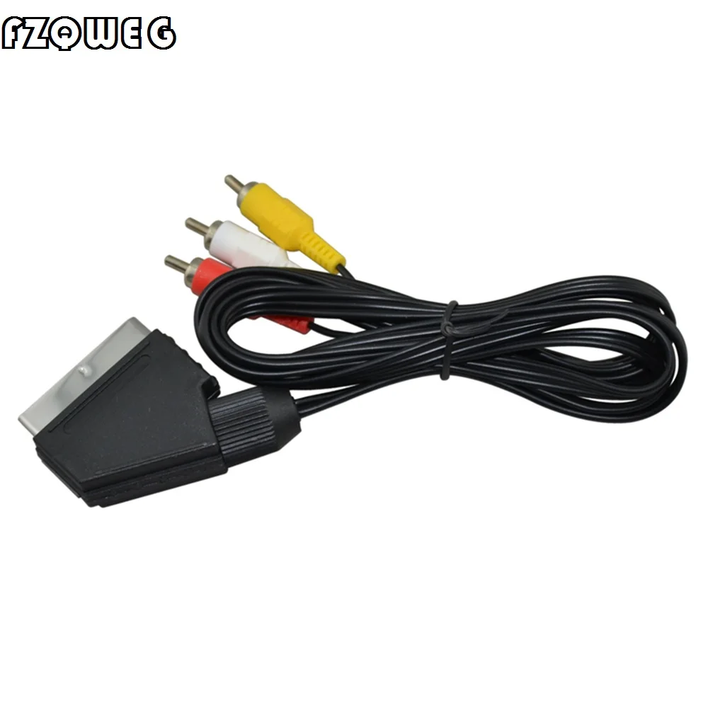 High-Quality-1-8m-RGB-Scart-To-3-RCA-Audio-Video-Cable-for-NES-for-FC