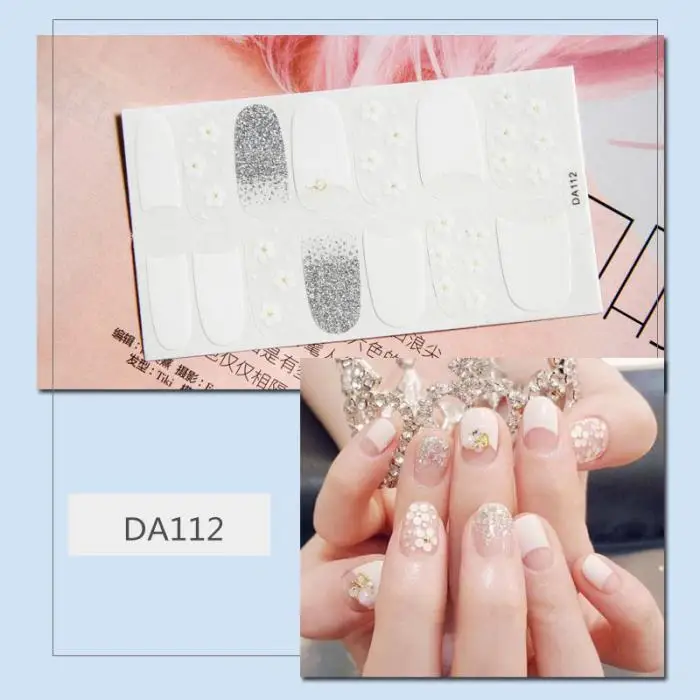 1 лист Водонепроницаемый самоклеющиеся наклейки для ногтей декор для ногтей DIY- MS
