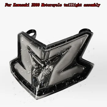 

Motorcycle LED Tail Rear Light Brake Lamp Waterproof Turn Signal Warning Light for Kawasaki Z800 ZX6R Z125 2013 2014 2015 2016