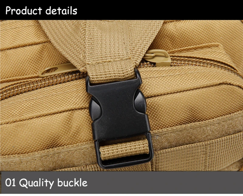 2017 3P Outdoor Military Tactical Backpack 30L Molle Bag Army Sport Travel Rucksack Camping Hiking Trekking Camouflage Bag (23)