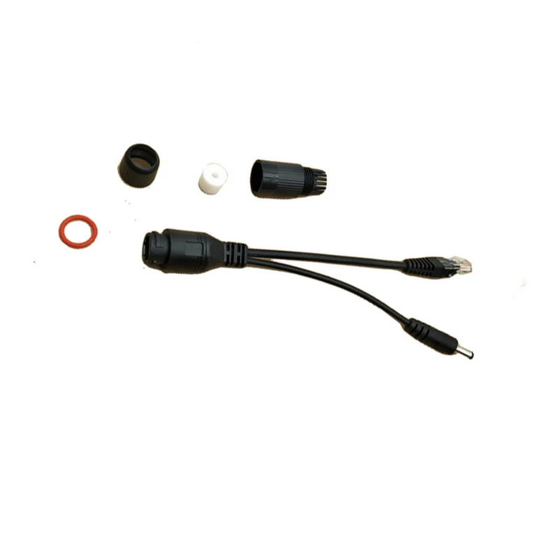 2PCS POE Injector Splitter Waterproof 12V RJ45 Adapter DC 5.5x2.1mm Cable Connector for IP Camera Free Shipping