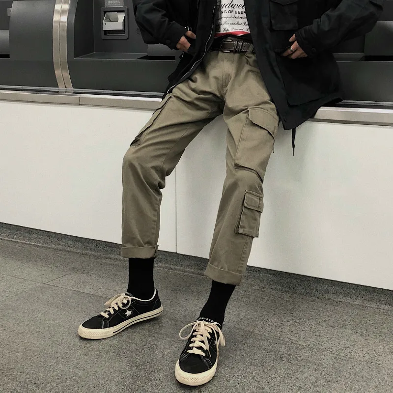

2018 New Pattern Work Clothes Pocket More Leisure Time pepe Pants for men Large streetwear camouflage hip hop sweatpants Fashion