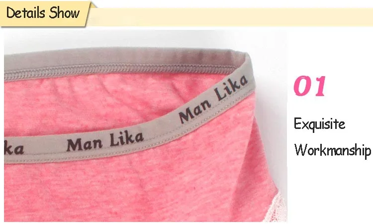New Brand Woman Cotton Cute Panties Vs Love Pink Women Briefs Lace Decoration for Girls Calcinhas Underwear Lingerie Intimates (15)