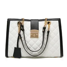 European style retro handbags 2019 Fashion New High-quality PU leather Women's Designer Handbag Big Tote bag Chain shoulder bag 2 bags european style fashion new women handbags 2017 high quality pu leather women big tote bag stone grain tassel shoulder bag