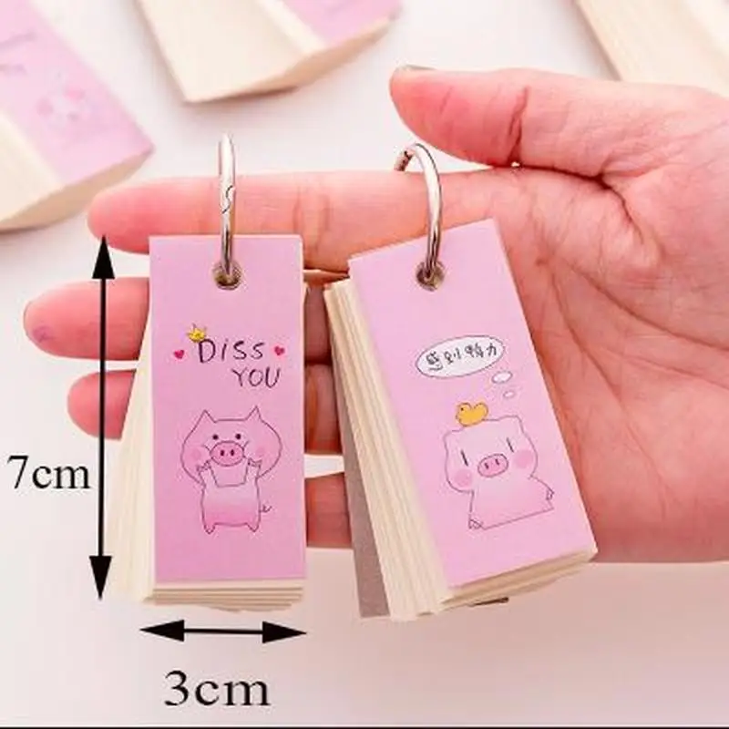 Милый карманный планировщик из поросенка канцелярские принадлежности блокнот