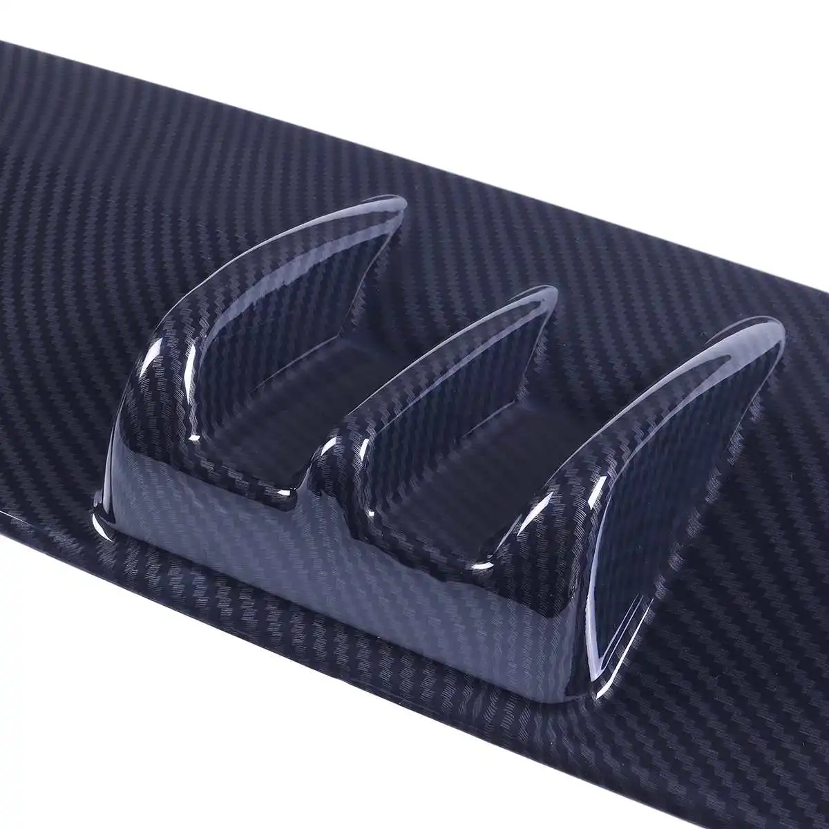 Shark Fin Style 84cm Universal Car Rear Bumper Lip Diffuser Bumper Spoiler Protector Lip Diffuser For Audi For Benz For Subaru