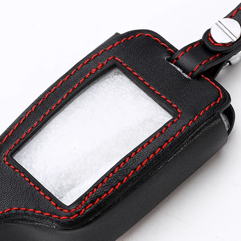 

for Scher Khan Magicar 5/6 Leather Case For Scher-khan Magicar M5 M6 Alarm Remote Keychain Cover Protector