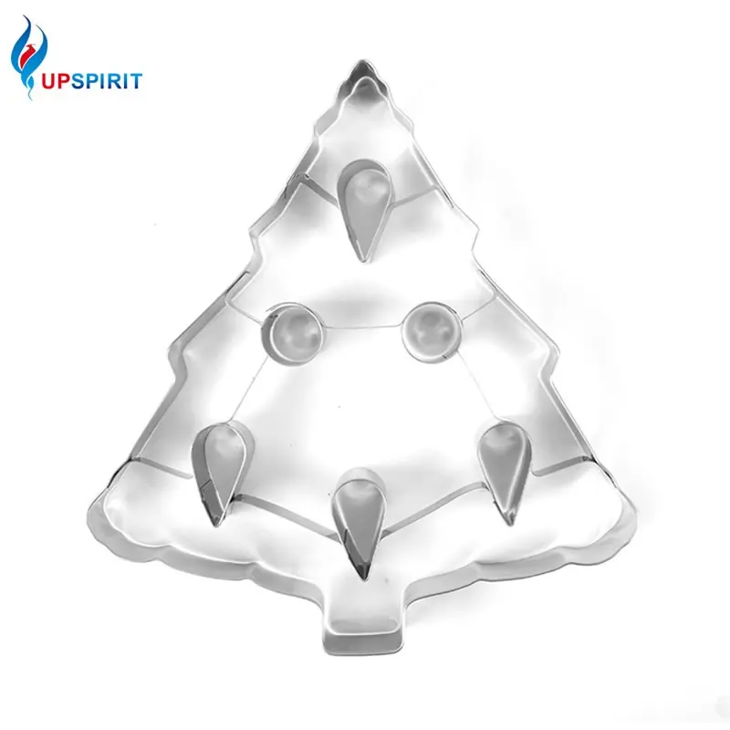 

Upspirit Christmas Tree Cookie Cutter Stainless Steel Biscuits Mold Cookie Bread Fruit Cutter Mould DIY Cake Decorating Tool