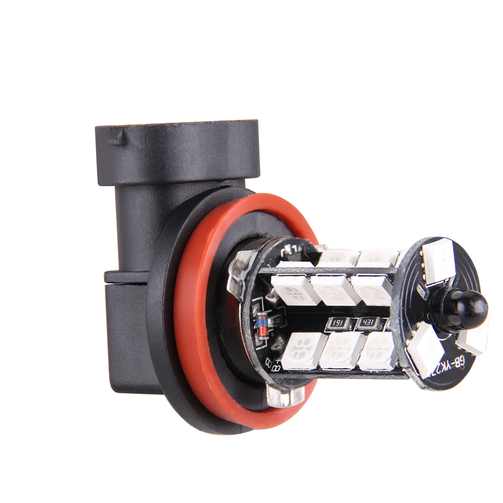 2 шт H8/H11 5050 RGB 12SMD светодиодный противотуманный фонарь для фар автомобиля + пульт