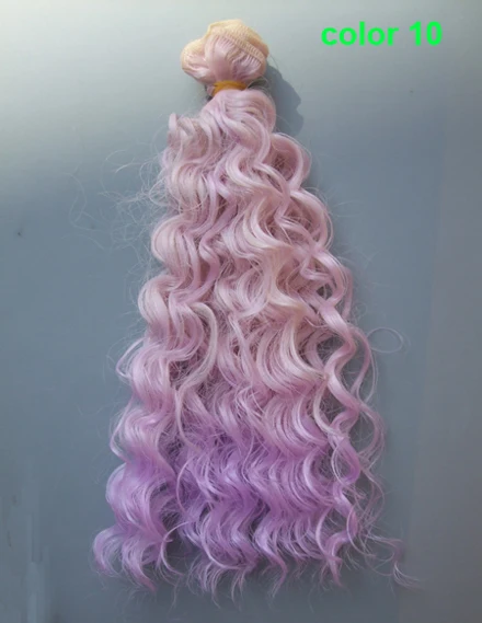 25cm small curly thick doll hair 1/3 1/4 1/6 BJD extension SD OD BJD doll wigs diy 13