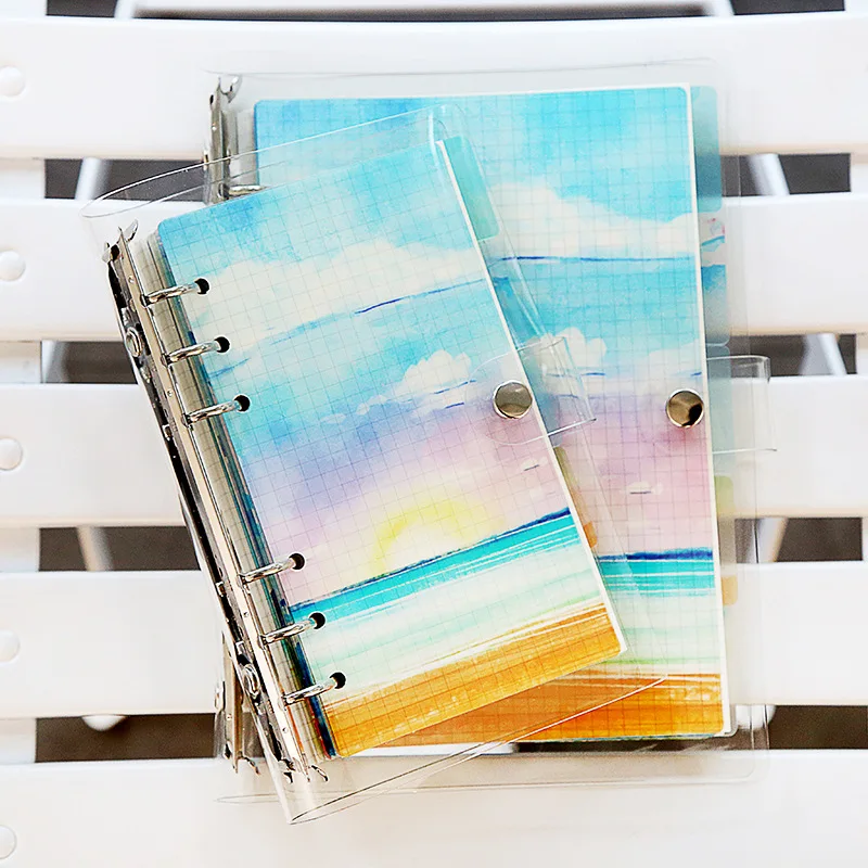 

Fromthenon Summer Seascape PP Transparent Dividers For Notebook Planner Accessories A6A5 Loose Leaf Diary Index Pages Stationery