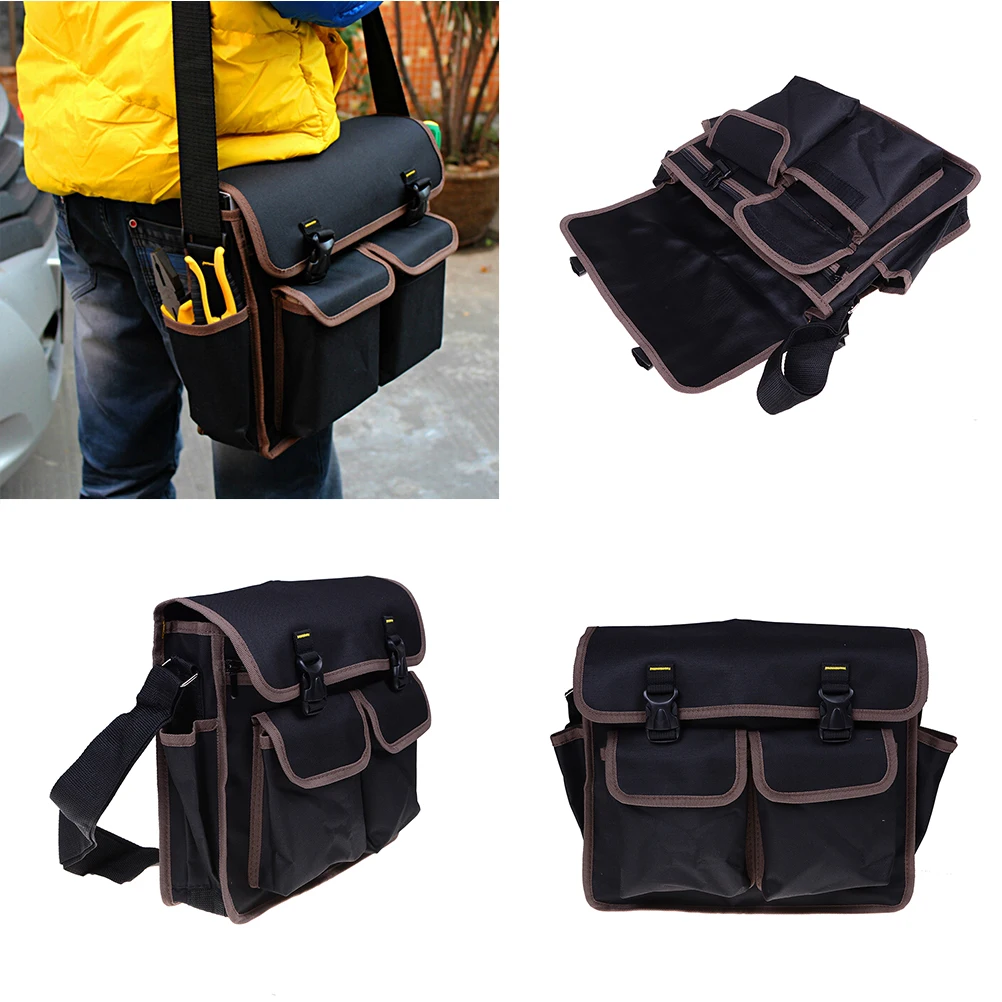 1PCS Black New Thicken Oxford Multi Funtional Hardware Toolkit Shoulder