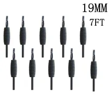 YILONG 10 шт. 19 мм 7FT новейший одноразовый силиконовый черный насадки для тату советы и сцепление с наконечником