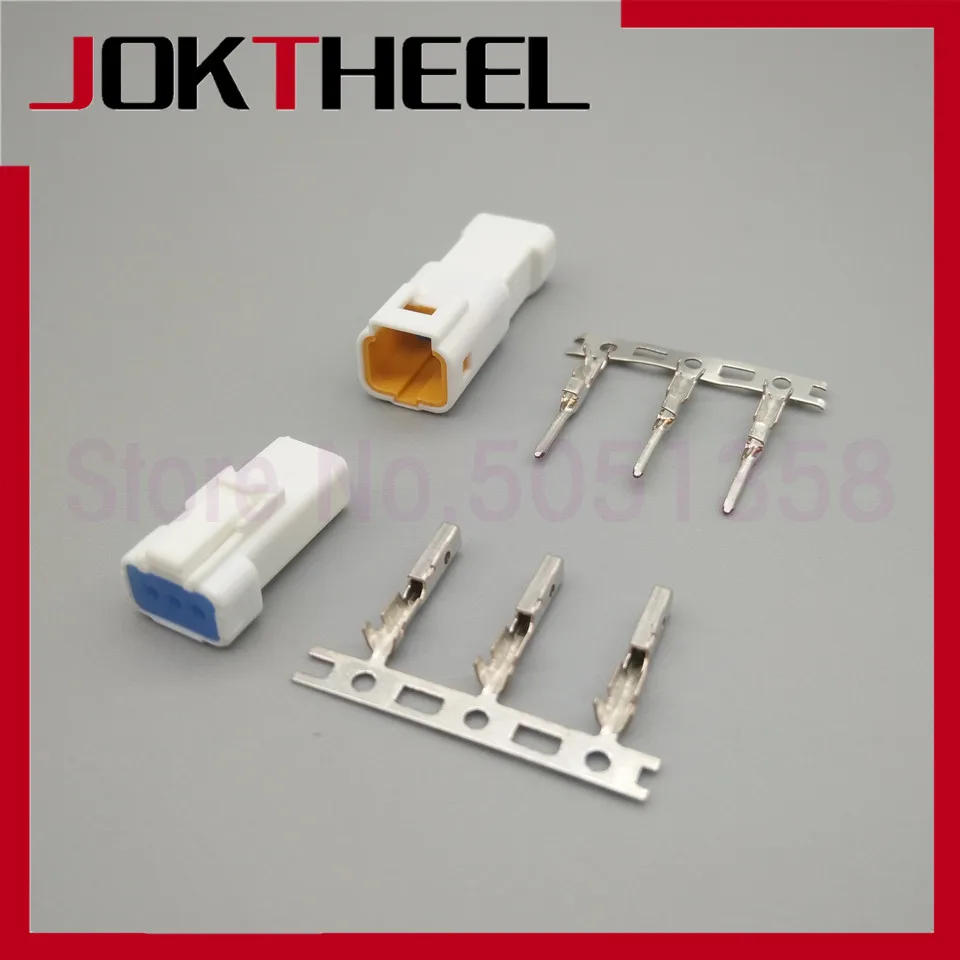 

1-20 sets JST 3 Pin auto rearview mirror male female connector Plug for Benz BMW 03T-JWPF-VSLE-S 03R-JWPF-VSLE-S