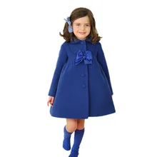 Куртка для маленьких девочек г., осенне-зимние куртки для девочек, шерстяное пальто детская теплая верхняя одежда, пальто для девочек, одежда детская куртка