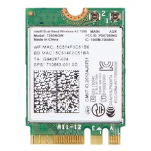 Беспроводной адаптер для Intel 7260NGW AC двухдиапазонный 802.11ac 867 Мбит/с ngff Wi-Fi Bluetooth 4,0 для hp 710663-001