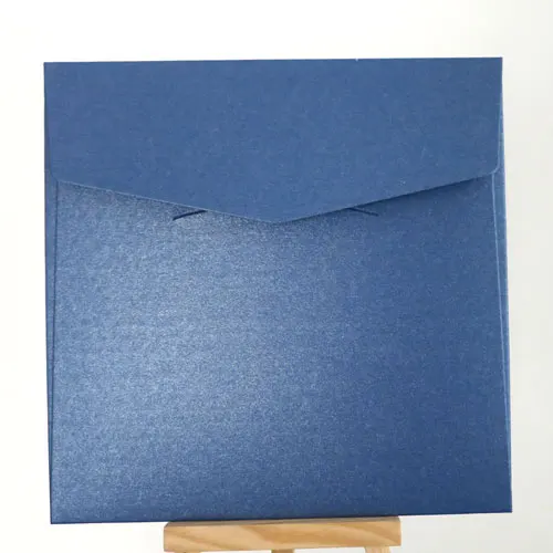 25 шт. 16x16 см(6," x 6,2") цветной конверт с жемчугом, подарок, конверт, 250 г, толстый - Цвет: Dark blue