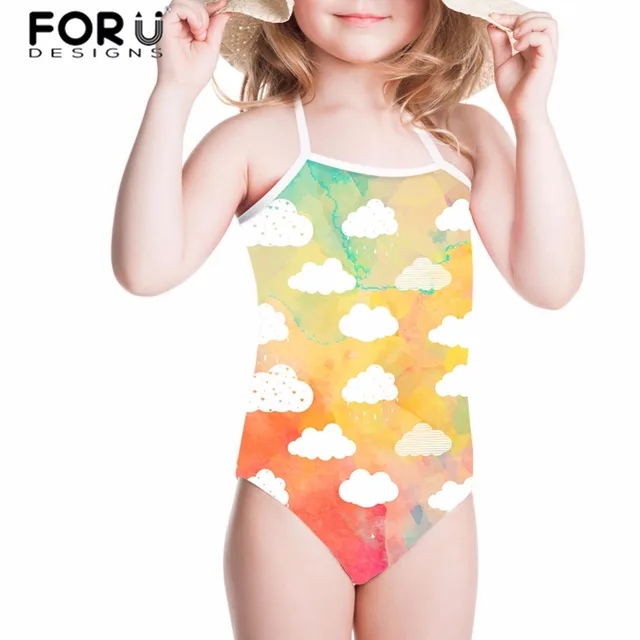 Best Offers FORUDESIGNS Swimsuit for Girls One-piece Suits Rainbow Clouds Printed Children Swimwear Bathing Suit for Kids Baby Beachwear Best Offers FORUDESIGNS Swimsuit for Girls One-piece Suits Rainbow Clouds Printed Children Swimwear Bathing Suit for Kids Baby Beachwear
