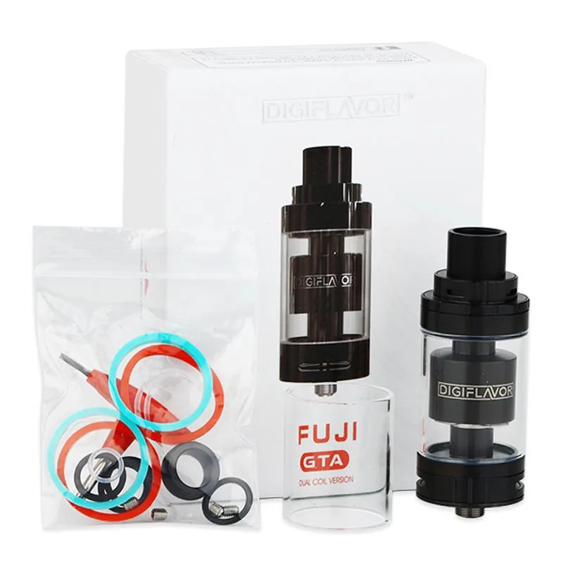 

Original Digiflavor Fuji GTA Tank 5.5ml Dual Coil GTA Genisis Tank Atomizer Top Airflow and Bottom Airflow Control Dual Coil