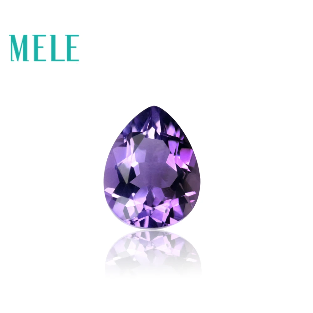 MELE Brazil natural amethyst for jewelry making,Top quality 7X9mm 1.5ct pears cut gemstone,DIY loose mian stone MELE Brazil natural amethyst for jewelry making,Top quality 7X9mm 1.5ct pears cut gemstone,DIY loose mian stone