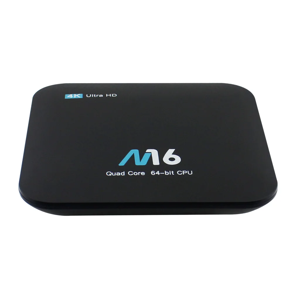 

M16 Android 7.1 Smart TV Box Amlogic S905X Quad-core 1GB 8GB 2.4G WiFi Set-top Box UHD H.265 VP9 HDR10 4K Media Player PK X96