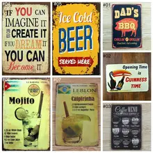Винтажная Ретро металлическая железная 20x30 см покраска знаки плакат табличка для бара паба Клубная доска винтажная настенная винтажная домашний декор