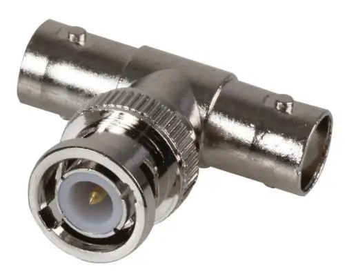 Коаксиальный разъем BNC CCTV RG59 100 шт. с 1 штекера на 2 гнезда переходник вилка