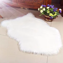 Роскошные из искусственной мягкой искусственной овчины коврик ковер противоскользящие стул диван покрытие для Спальня Home Decor Текстиль шерсть меховые ковры