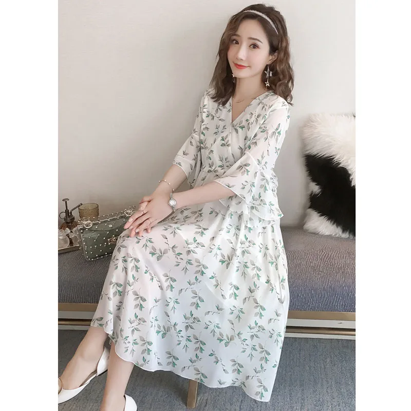 

Nursing Dress Maternity Vestidos For Pregnant Women Chiffon Print Feeding Dress Pregnancy Breastfeeding Dress Pregnant Clothing