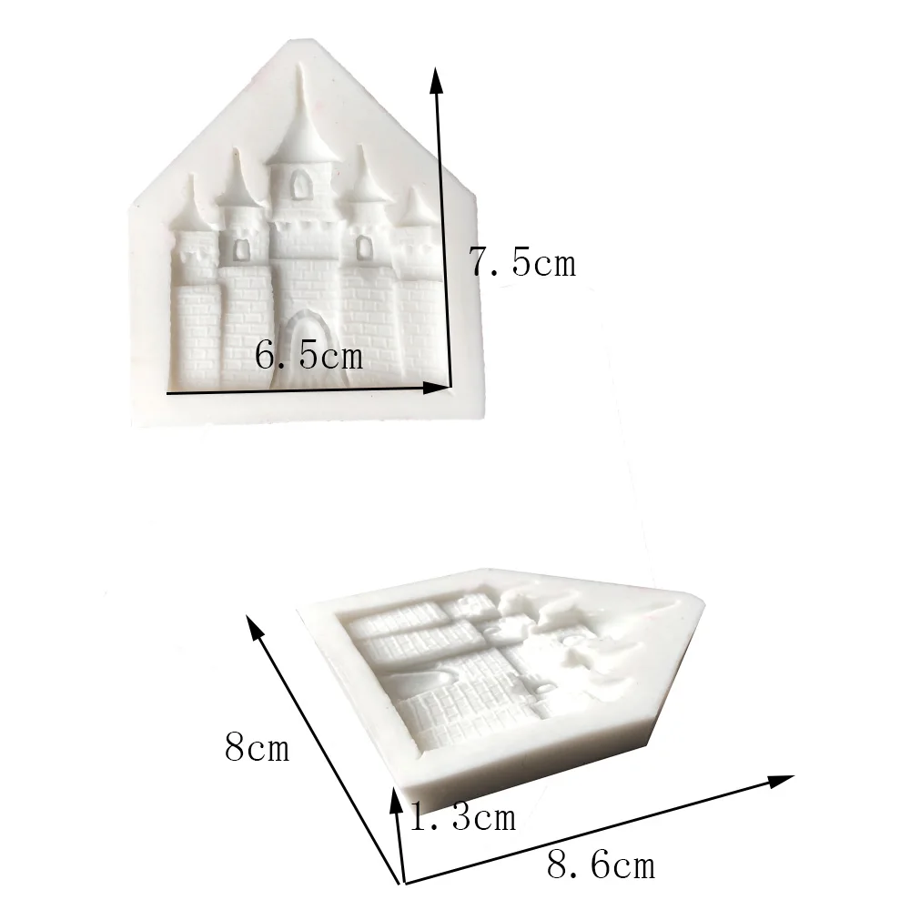 Aouke замок форма помадка кекс украшения формы торт силиконовые формы сахарная паста Конфеты Шоколад для мастики и глины плесень