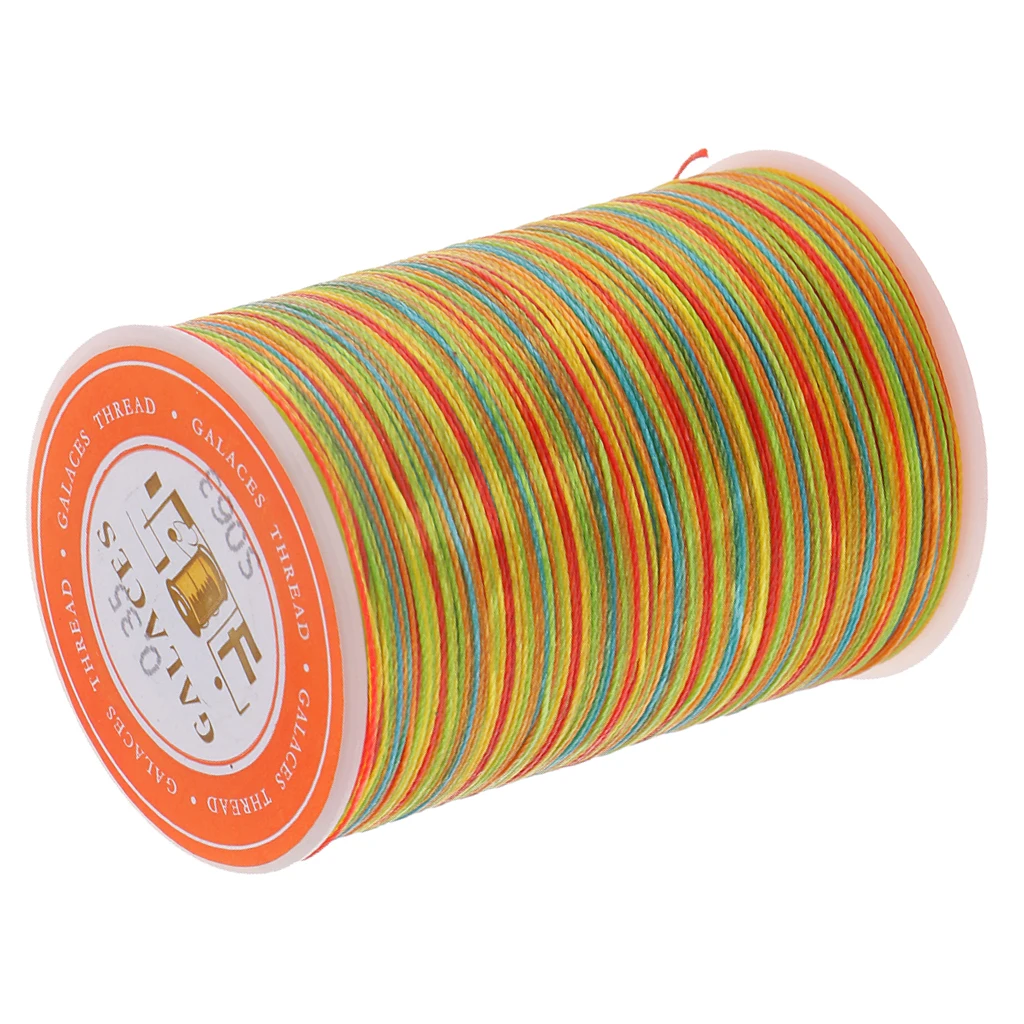 3 Pieces Waxed Thread 0.35mm 300m Polyester Cord Sewing Threads Stitching Leather Craft Bracelet DIY Apparel Sewing Fabric