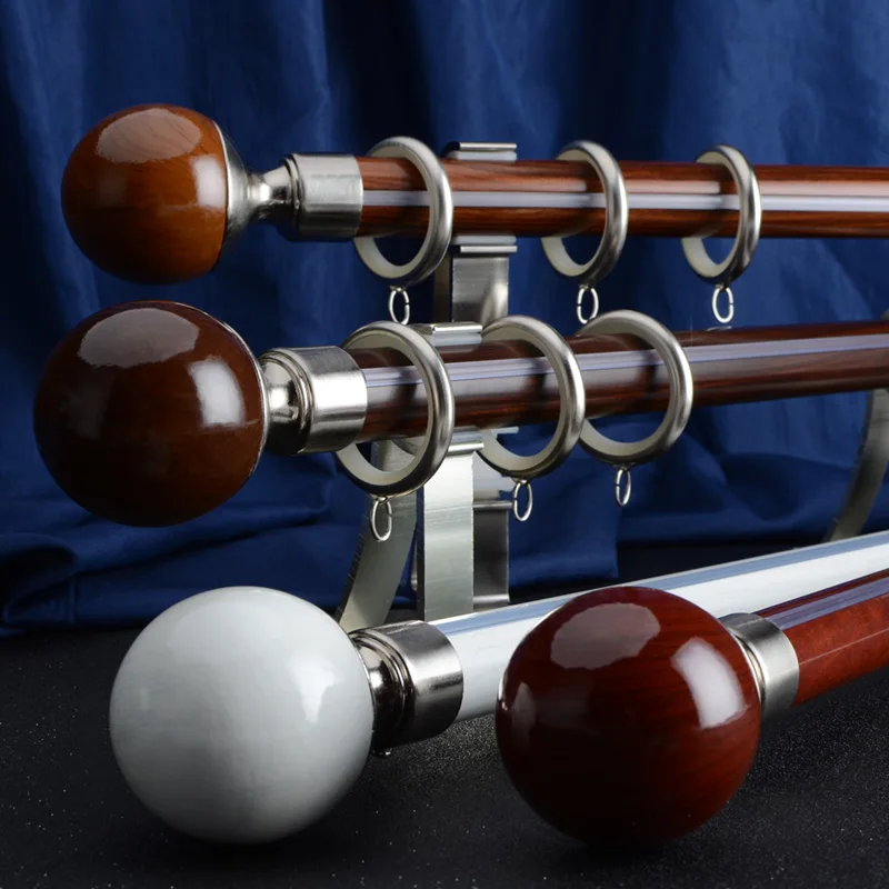 new design customizable aluminum alloy rods curtain pole finial