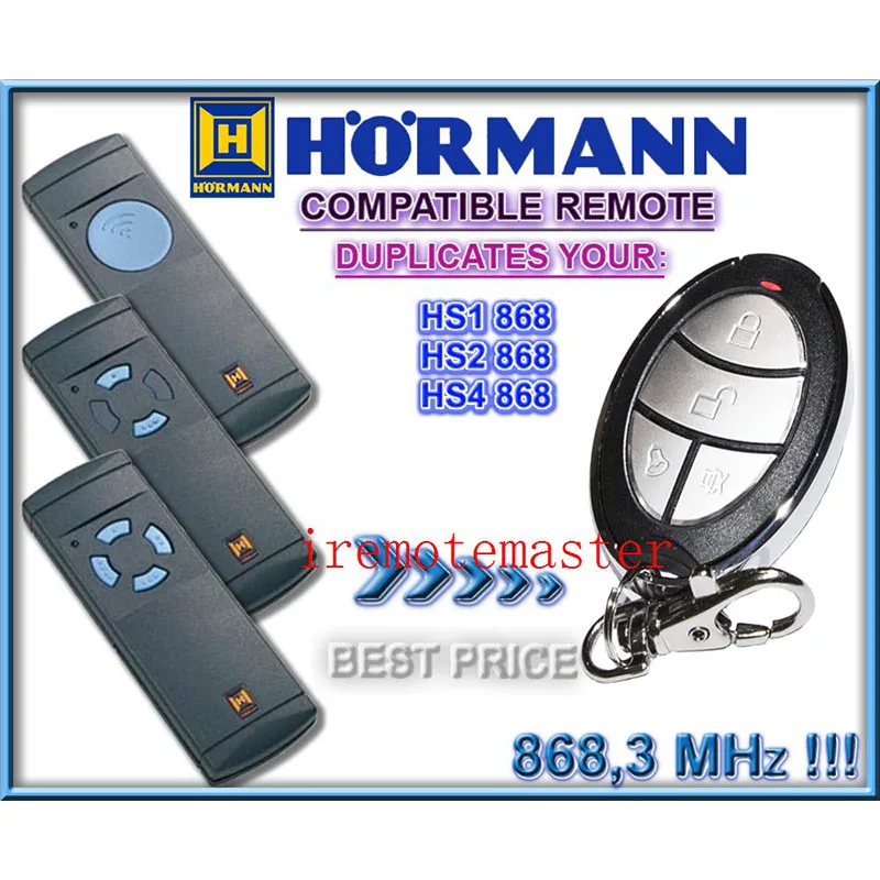 Для HORMANN(голубые пуговицы совместимый) HSE2 868 МГц, для гаражной двери/ворота дистанционное управление замена/Дубликатор высокое качество удаленного NIC
