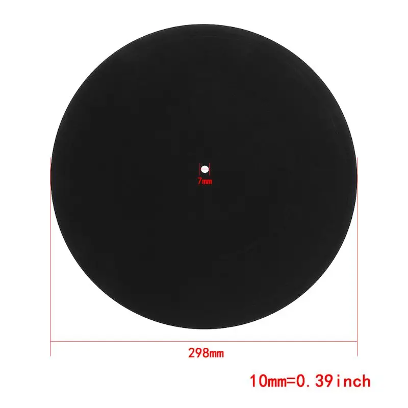 Turntable Platter Mat 12" Audiophile Pad Anti-static LP Vinyl Record Players Anti-vibration