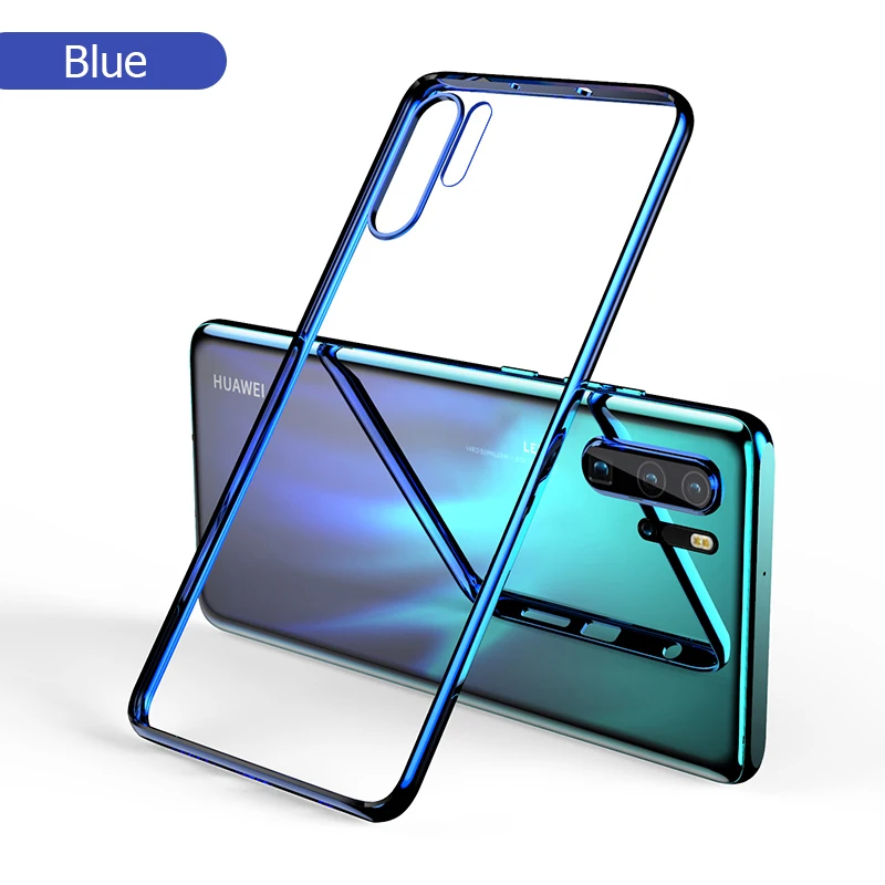 Чехол для Huawei P30 Pro с 3D лазерным покрытием роскошный мягкий прозрачный чехол из