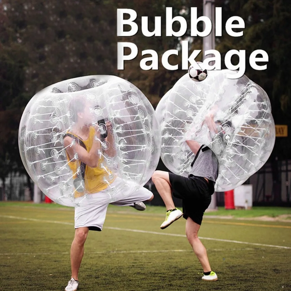 

0.8mm Thick PVC Inflatable Bubble Buffer Balls Human Knocker Bumper Zorb Ball For Adult Outdoor Activity Running Body Suit