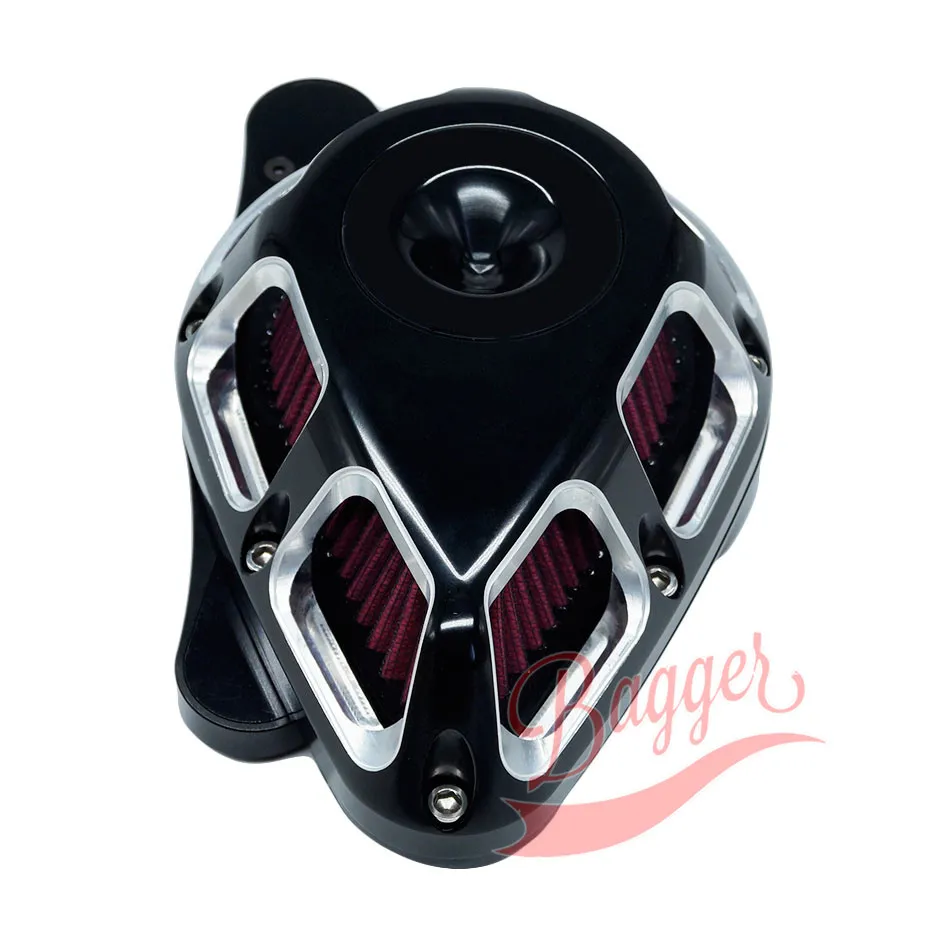 Motorcycle Contrast Jet Stage Air Cleaner For Harley Sportster XL 883 1200 Dyna Fatboy Softail