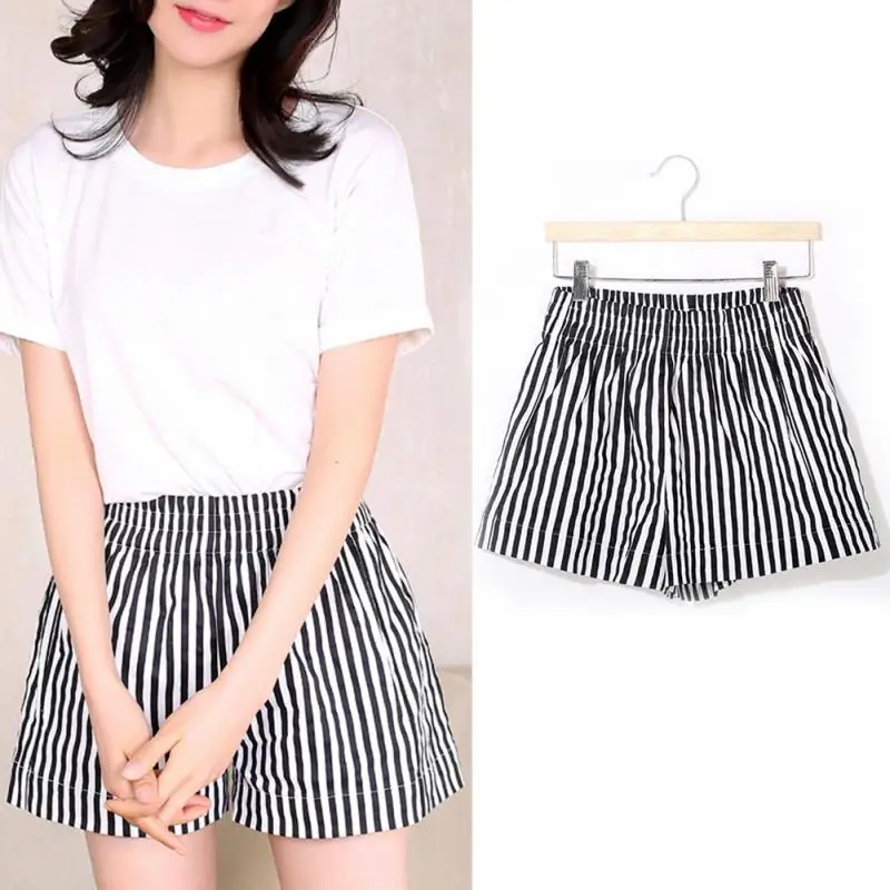 Summer Woman Office Lady Loose Black White Vertical