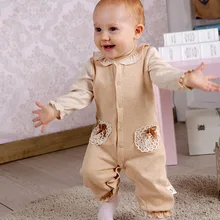 Newborn Spring Autumn Fabric Baby Clothes Natural colored cotton organic cotton Baby Clothes Pajama Long Sleeve