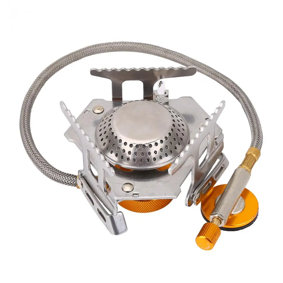 Portable Camping Stove Aluminum Alloy Mini Folding Camping Picnic Stove