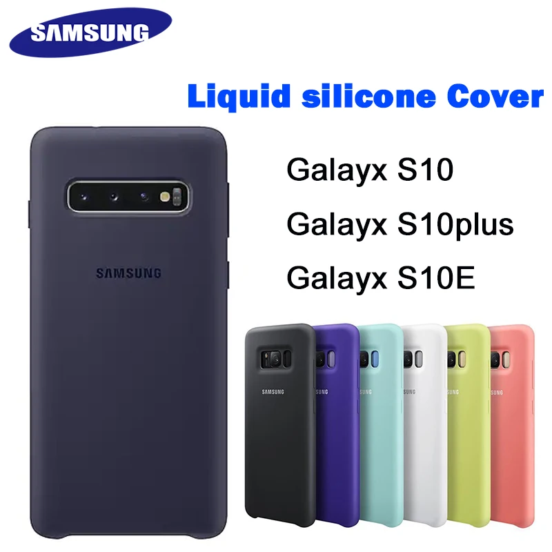 

Samsung S10 Cover Soft TPU Smooth Cover Original Silicone Full Back Case Capa Galaxy S10 Plus S10 + S10E Dirt-resistant Luxury