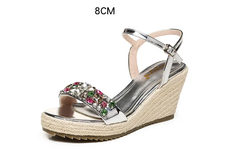 59_2016 New Fashion Summer Luxury Platform Wedge Sandals Womens Small Size Designer Golden High Heels Shoes Online Good Quality