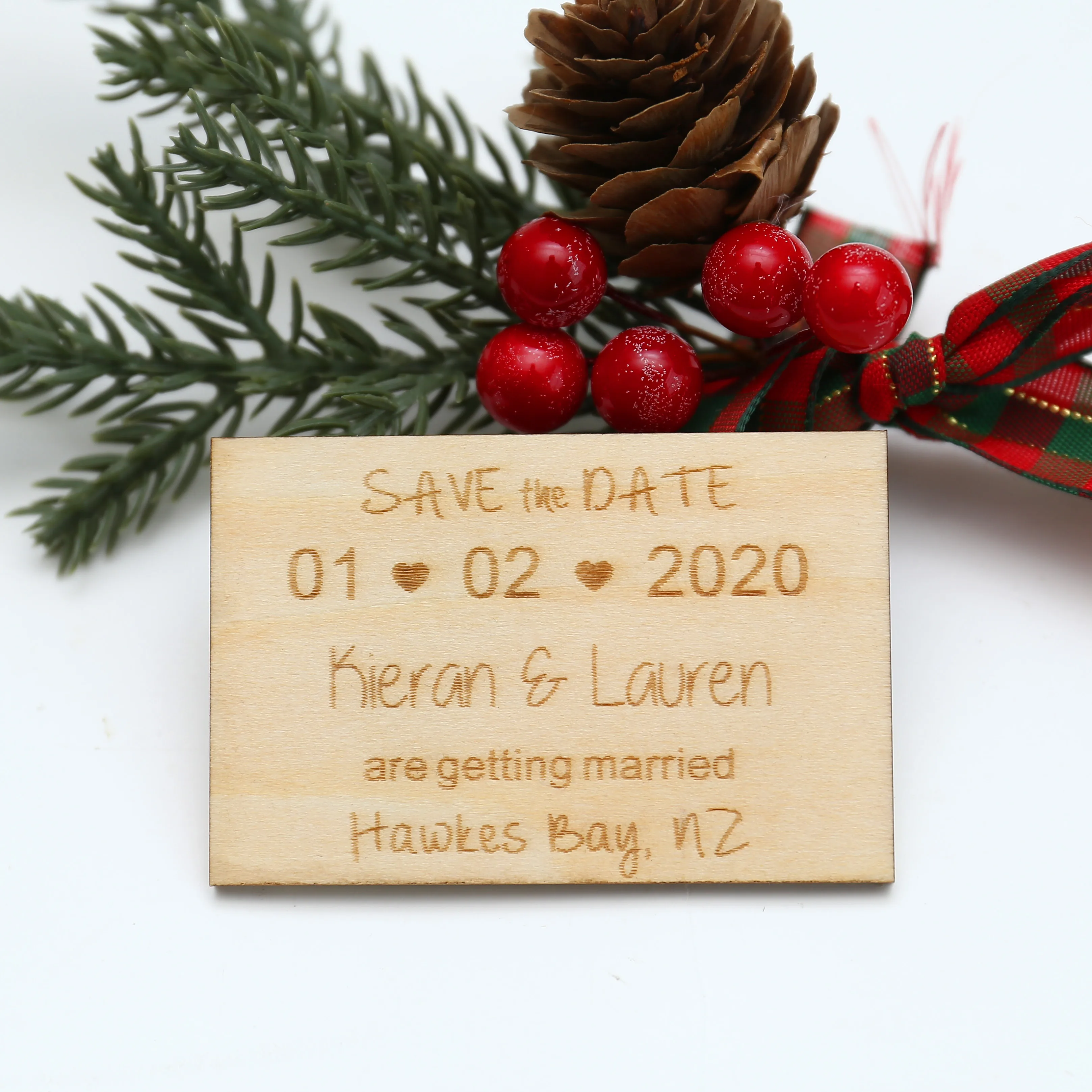  Rustic Save the Date MagnetWreath leaf Save the Date Heart Save the Dates Wedding Invitation Weddin - 32957503572