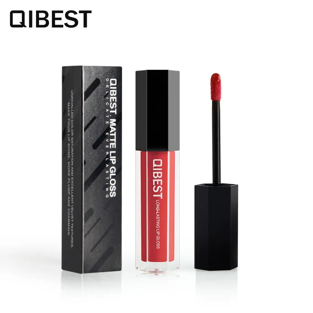 QIBEST Makeup 28 Color Nude Lipstick Matte Long Lasting Waterproof Lips