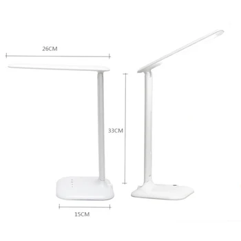 

1Pcs Adjustable Brightness LED Desk Lamp Touch Book Light Reading Light Table Lamp Portable Lamp For Computer Home Study