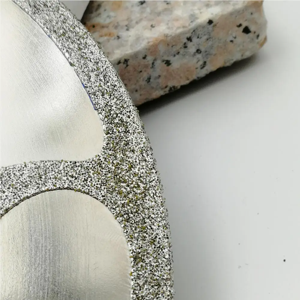 2pcs/pk 180mm Coated Bowl-shaped reinforced diamond cutting & grinding blade 7 inch electroplated diamond grinding disc